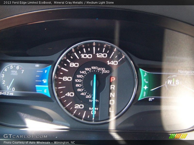 Mineral Gray Metallic / Medium Light Stone 2013 Ford Edge Limited EcoBoost