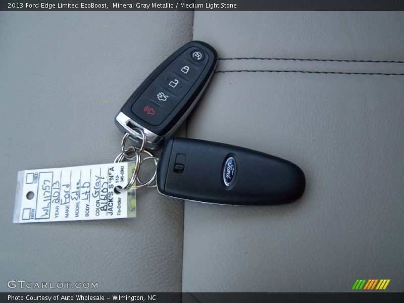 Mineral Gray Metallic / Medium Light Stone 2013 Ford Edge Limited EcoBoost