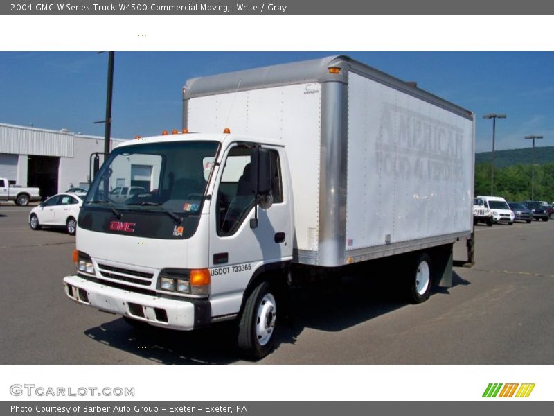 White / Gray 2004 GMC W Series Truck W4500 Commercial Moving