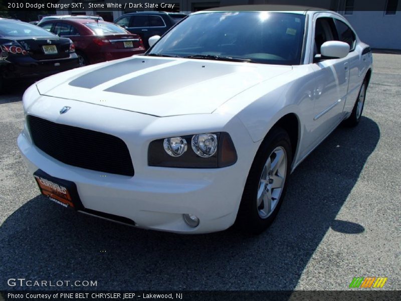 Stone White / Dark Slate Gray 2010 Dodge Charger SXT