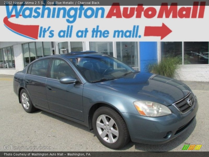 Opal Blue Metallic / Charcoal Black 2002 Nissan Altima 2.5 SL