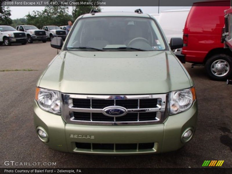 Kiwi Green Metallic / Stone 2008 Ford Escape XLT V6 4WD