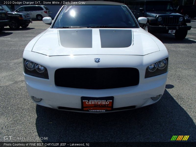 Stone White / Dark Slate Gray 2010 Dodge Charger SXT