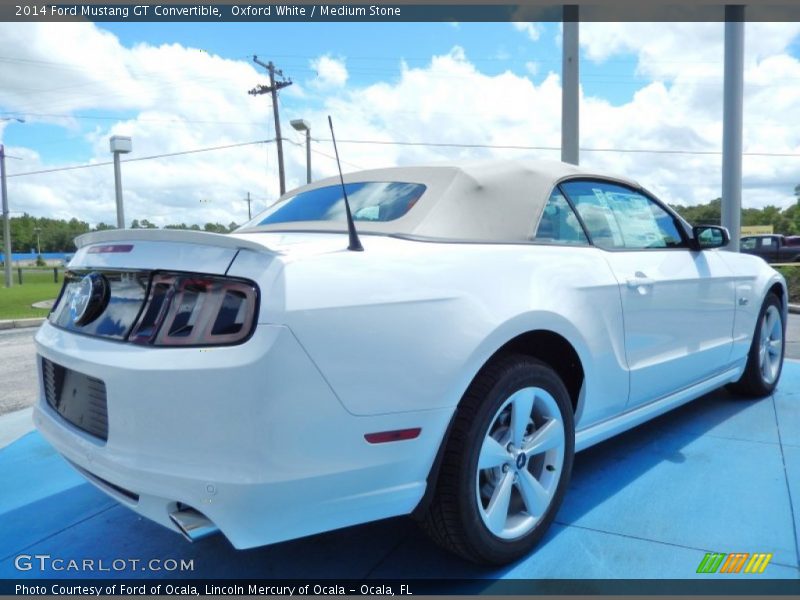 Oxford White / Medium Stone 2014 Ford Mustang GT Convertible