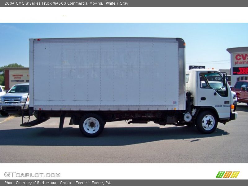 White / Gray 2004 GMC W Series Truck W4500 Commercial Moving