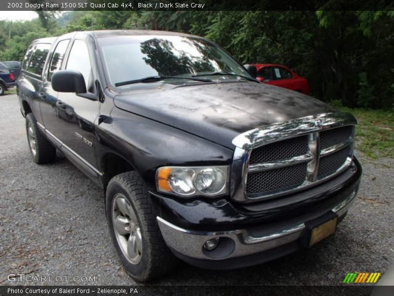 Black / Dark Slate Gray 2002 Dodge Ram 1500 SLT Quad Cab 4x4