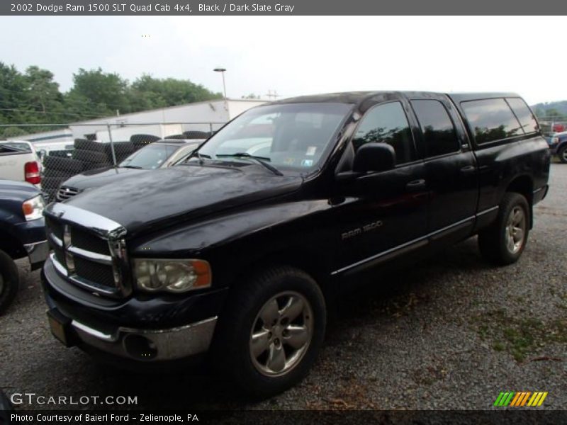 Black / Dark Slate Gray 2002 Dodge Ram 1500 SLT Quad Cab 4x4