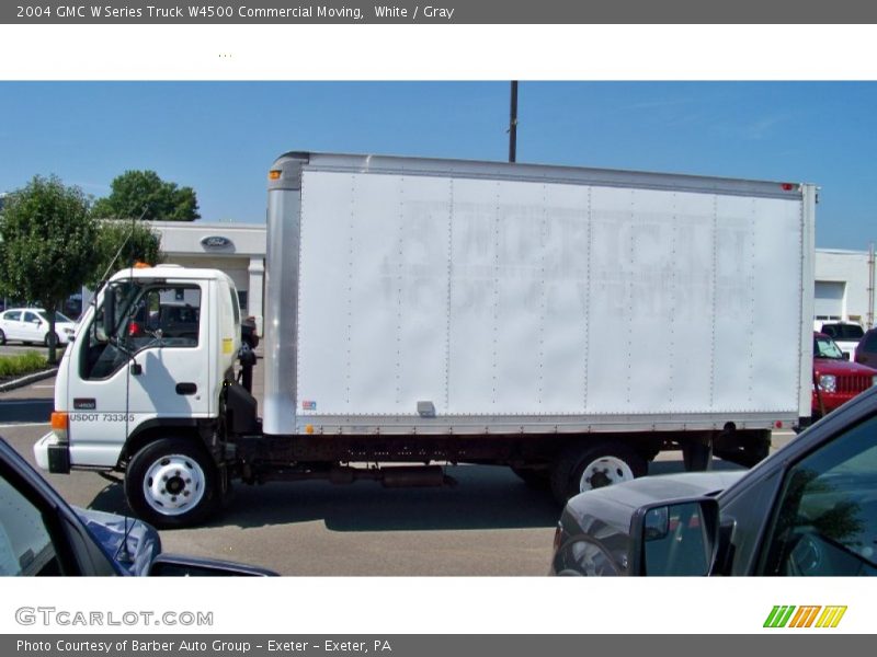 White / Gray 2004 GMC W Series Truck W4500 Commercial Moving