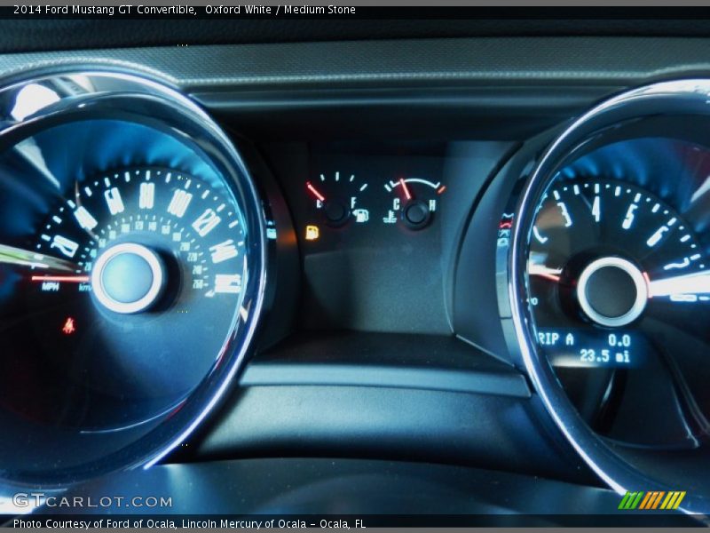 Oxford White / Medium Stone 2014 Ford Mustang GT Convertible