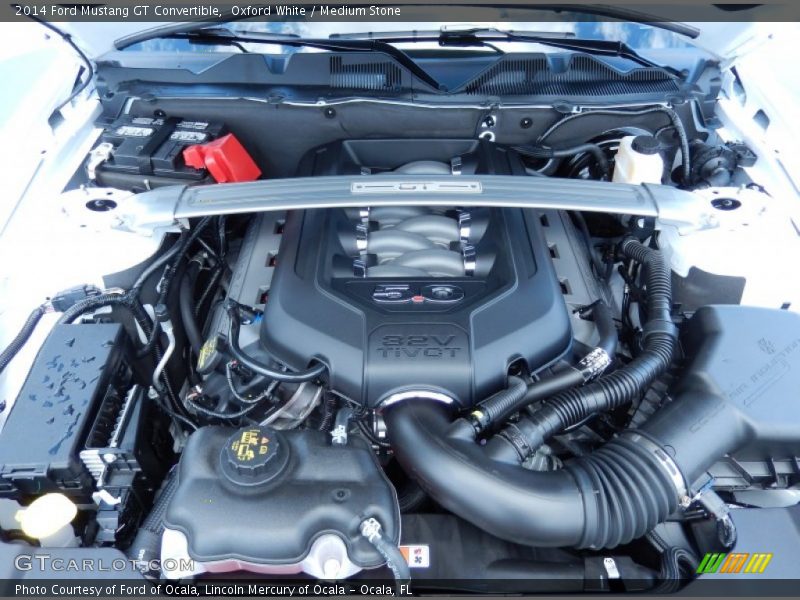  2014 Mustang GT Convertible Engine - 5.0 Liter DOHC 32-Valve Ti-VCT V8