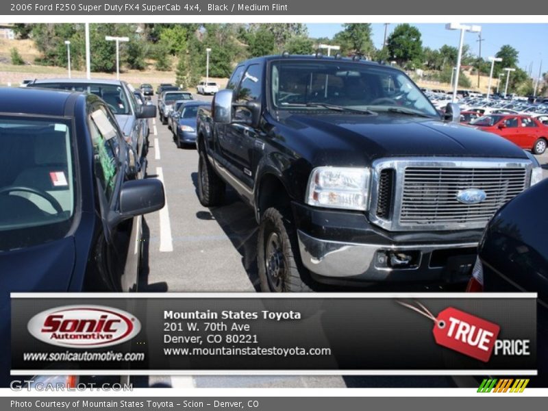 Black / Medium Flint 2006 Ford F250 Super Duty FX4 SuperCab 4x4