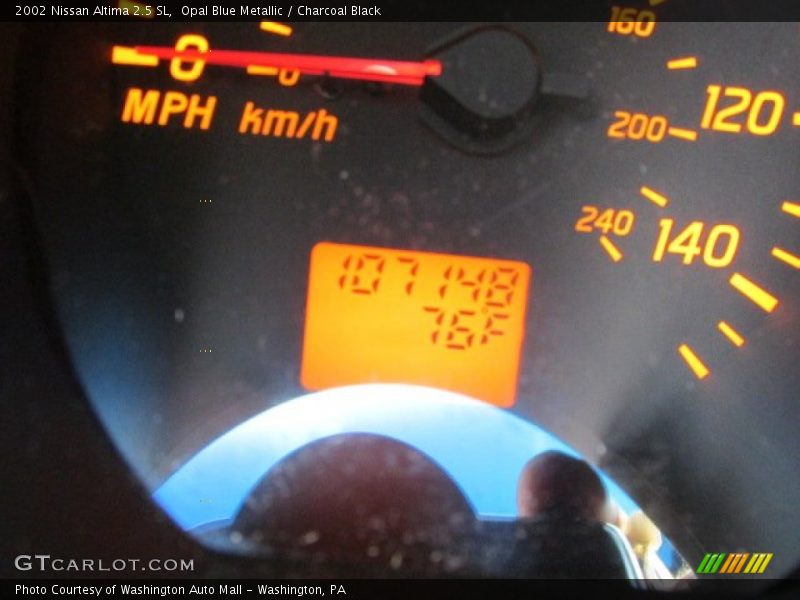 Opal Blue Metallic / Charcoal Black 2002 Nissan Altima 2.5 SL