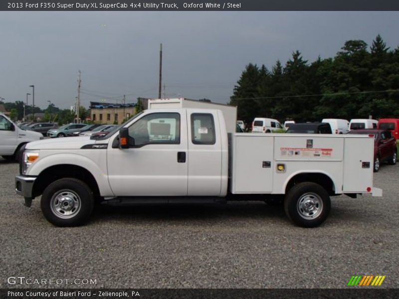  2013 F350 Super Duty XL SuperCab 4x4 Utility Truck Oxford White