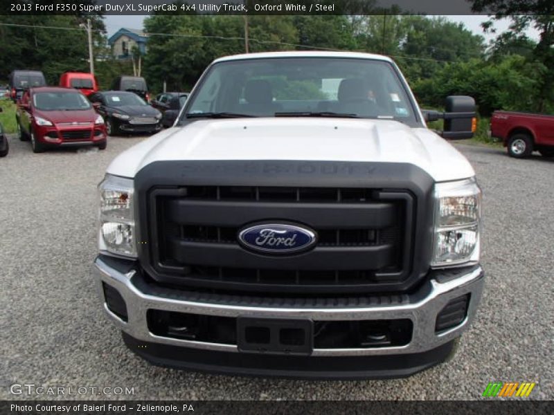 Oxford White / Steel 2013 Ford F350 Super Duty XL SuperCab 4x4 Utility Truck