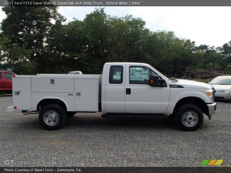 Oxford White / Steel 2013 Ford F350 Super Duty XL SuperCab 4x4 Utility Truck