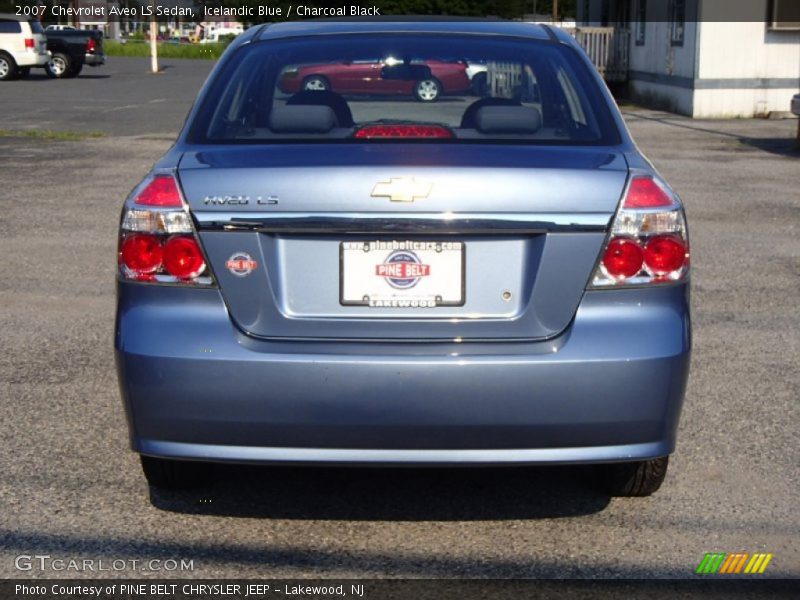 Icelandic Blue / Charcoal Black 2007 Chevrolet Aveo LS Sedan