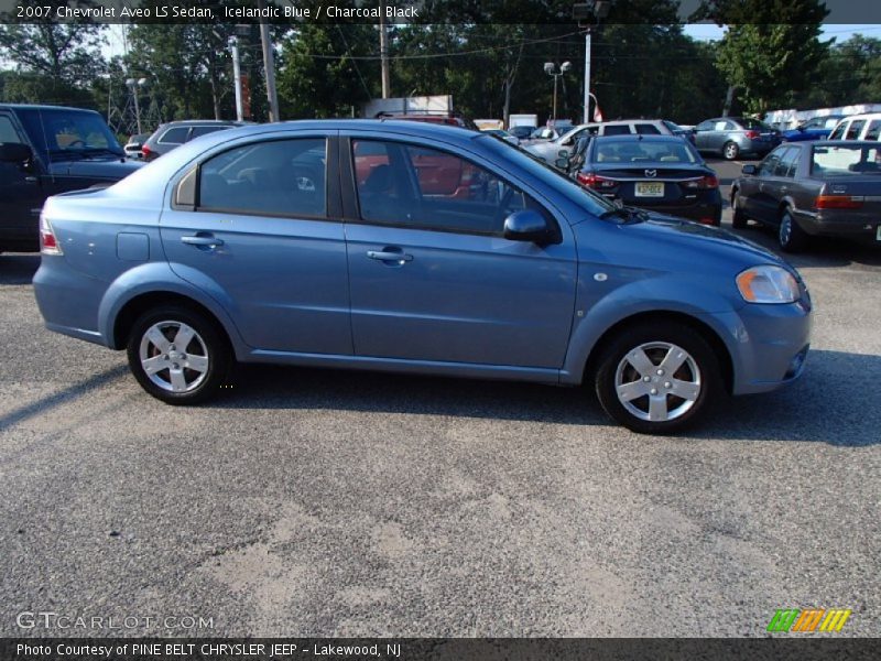 Icelandic Blue / Charcoal Black 2007 Chevrolet Aveo LS Sedan
