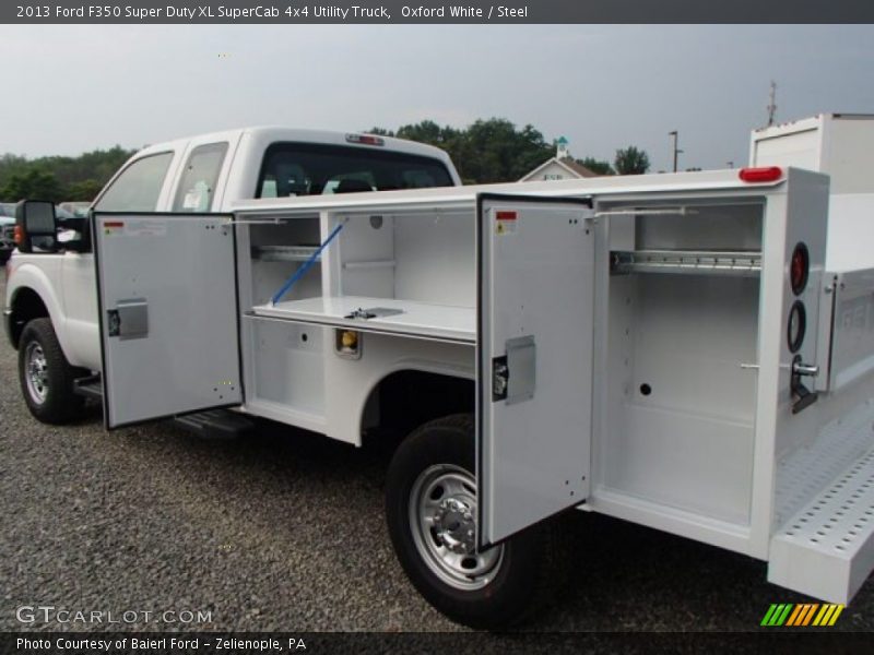Oxford White / Steel 2013 Ford F350 Super Duty XL SuperCab 4x4 Utility Truck