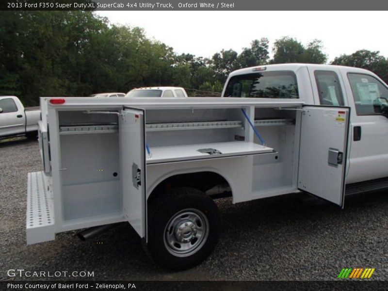 Oxford White / Steel 2013 Ford F350 Super Duty XL SuperCab 4x4 Utility Truck