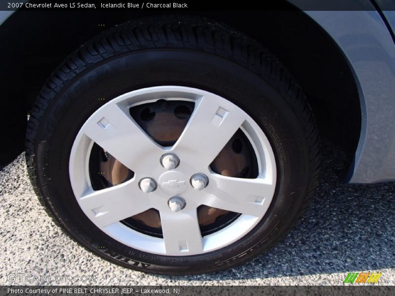 Icelandic Blue / Charcoal Black 2007 Chevrolet Aveo LS Sedan