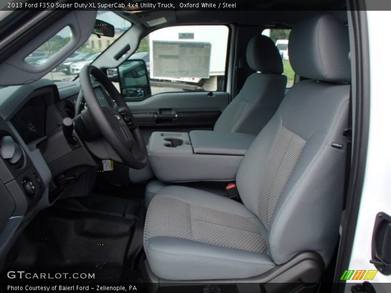 Front Seat of 2013 F350 Super Duty XL SuperCab 4x4 Utility Truck
