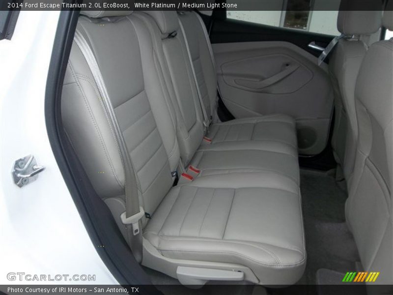 White Platinum / Medium Light Stone 2014 Ford Escape Titanium 2.0L EcoBoost