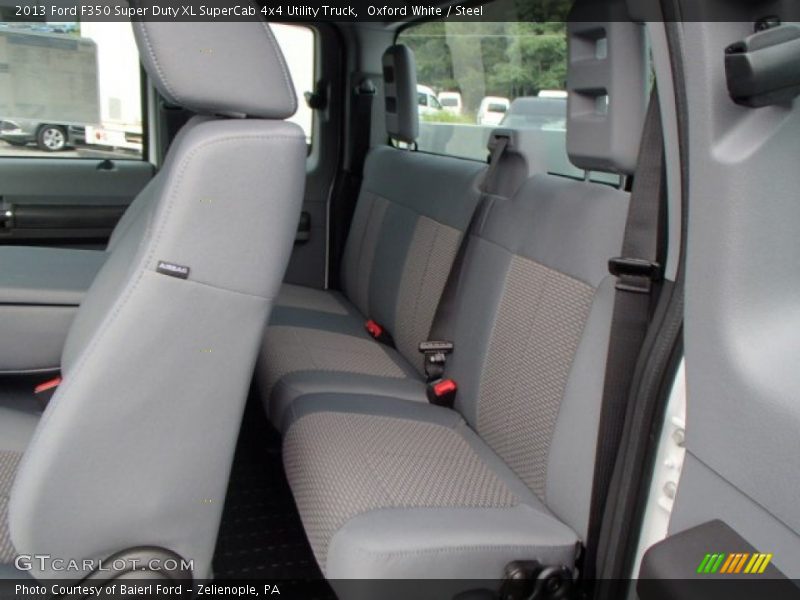 Rear Seat of 2013 F350 Super Duty XL SuperCab 4x4 Utility Truck