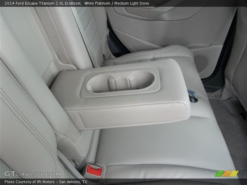 White Platinum / Medium Light Stone 2014 Ford Escape Titanium 2.0L EcoBoost