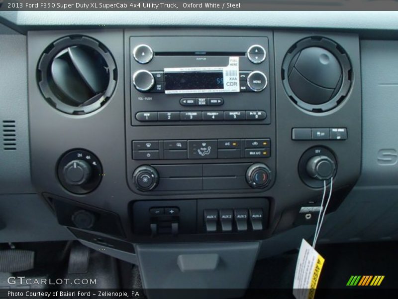 Controls of 2013 F350 Super Duty XL SuperCab 4x4 Utility Truck