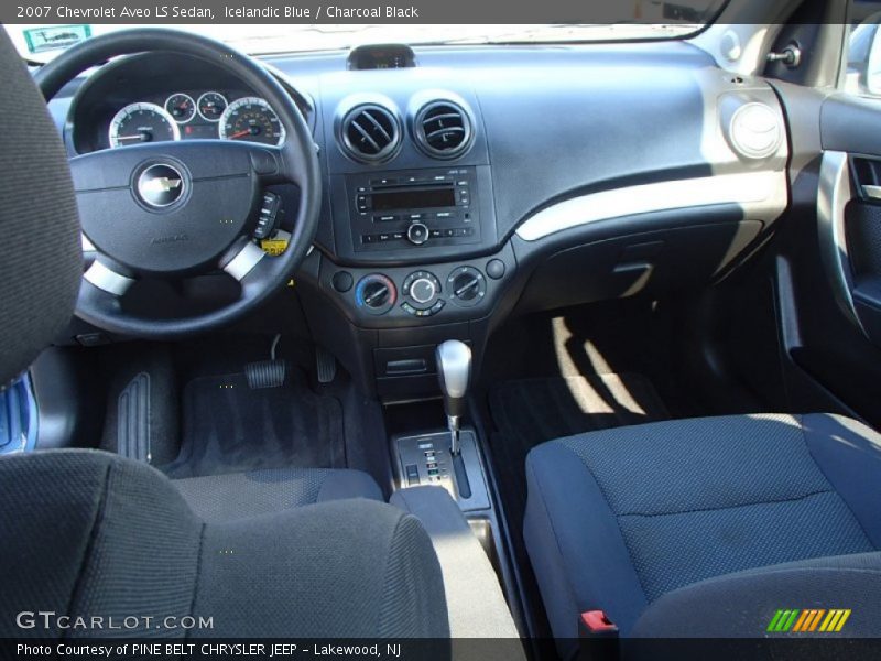 Icelandic Blue / Charcoal Black 2007 Chevrolet Aveo LS Sedan