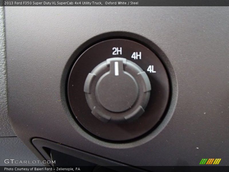 Controls of 2013 F350 Super Duty XL SuperCab 4x4 Utility Truck