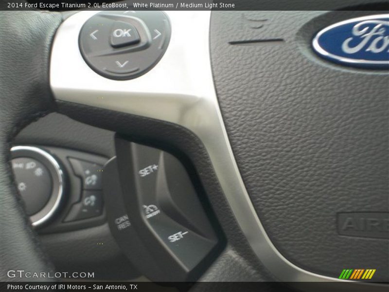 White Platinum / Medium Light Stone 2014 Ford Escape Titanium 2.0L EcoBoost