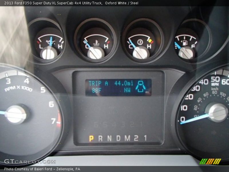 Oxford White / Steel 2013 Ford F350 Super Duty XL SuperCab 4x4 Utility Truck