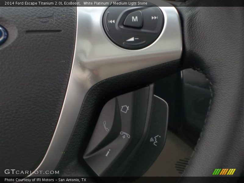 White Platinum / Medium Light Stone 2014 Ford Escape Titanium 2.0L EcoBoost