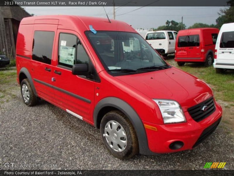 Race Red / Dark Gray 2013 Ford Transit Connect XLT Van