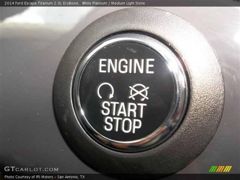 White Platinum / Medium Light Stone 2014 Ford Escape Titanium 2.0L EcoBoost