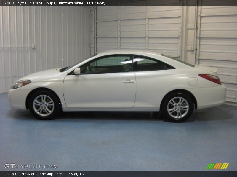 Blizzard White Pearl / Ivory 2008 Toyota Solara SE Coupe