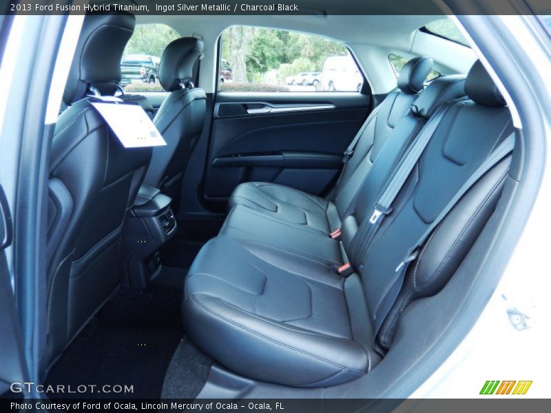 Ingot Silver Metallic / Charcoal Black 2013 Ford Fusion Hybrid Titanium
