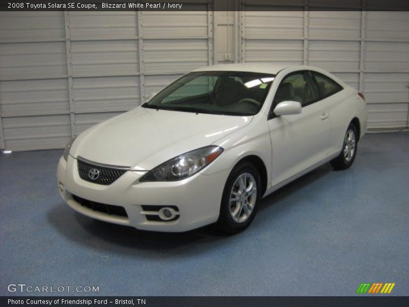 Blizzard White Pearl / Ivory 2008 Toyota Solara SE Coupe