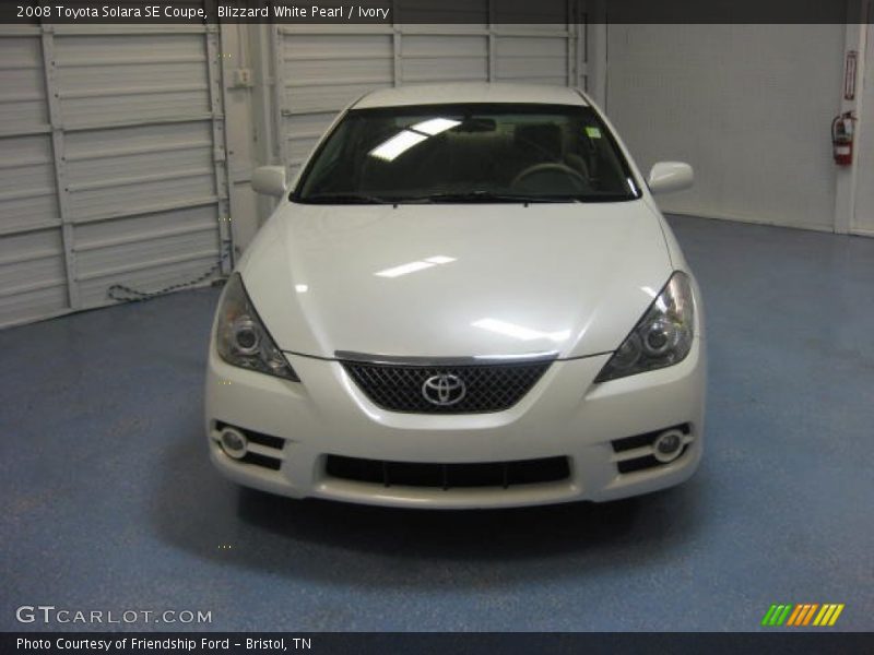Blizzard White Pearl / Ivory 2008 Toyota Solara SE Coupe