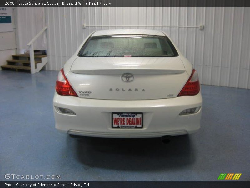 Blizzard White Pearl / Ivory 2008 Toyota Solara SE Coupe