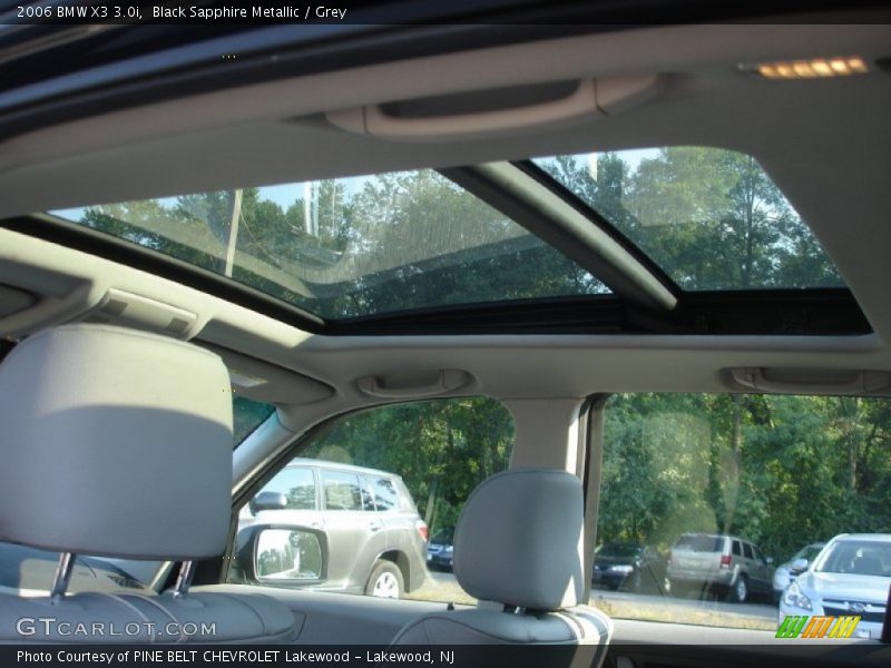 Black Sapphire Metallic / Grey 2006 BMW X3 3.0i