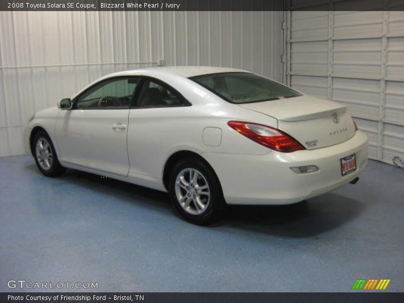 Blizzard White Pearl / Ivory 2008 Toyota Solara SE Coupe