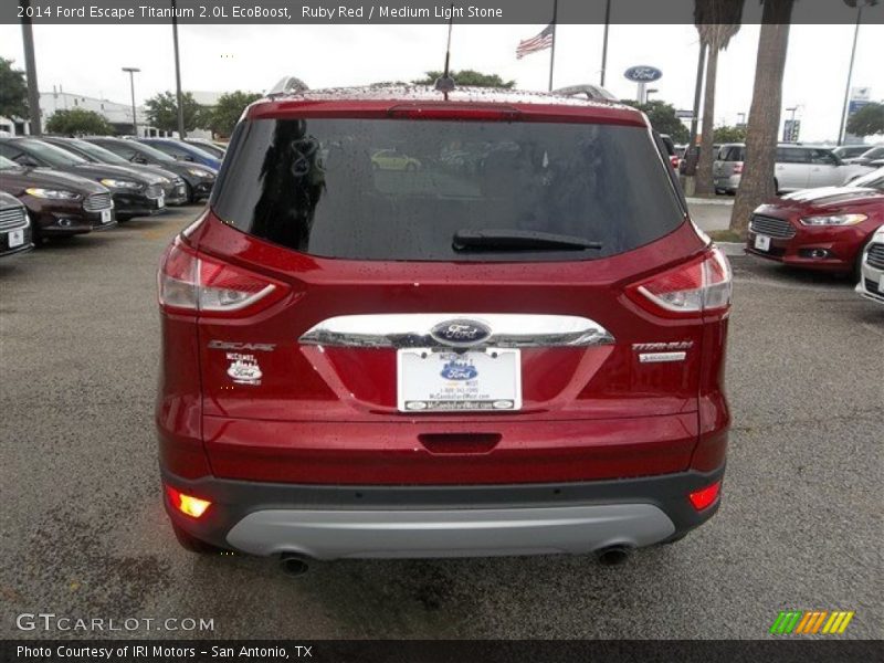 Ruby Red / Medium Light Stone 2014 Ford Escape Titanium 2.0L EcoBoost