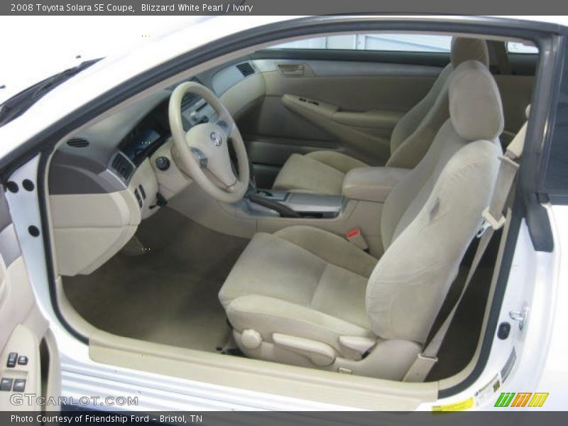 Blizzard White Pearl / Ivory 2008 Toyota Solara SE Coupe