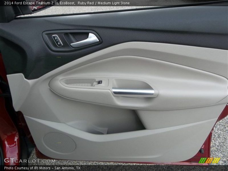 Ruby Red / Medium Light Stone 2014 Ford Escape Titanium 2.0L EcoBoost