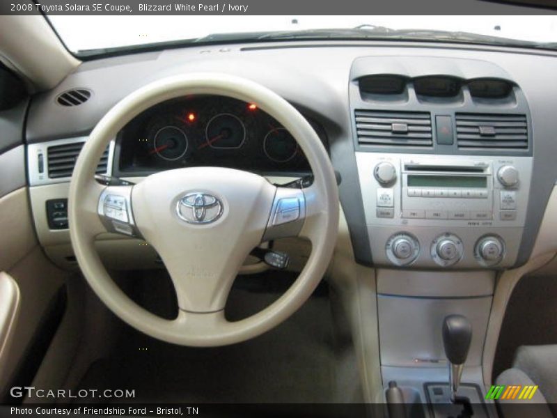 Blizzard White Pearl / Ivory 2008 Toyota Solara SE Coupe