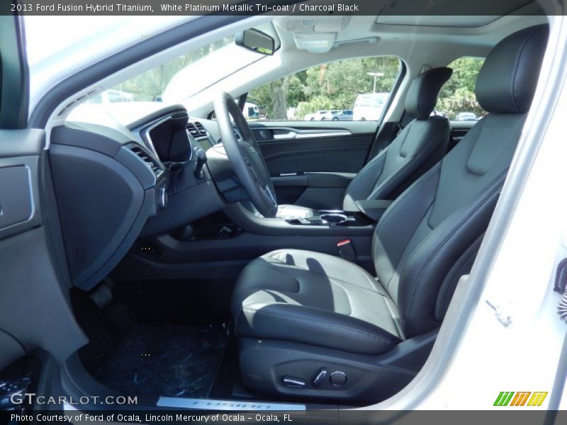 Front Seat of 2013 Fusion Hybrid Titanium