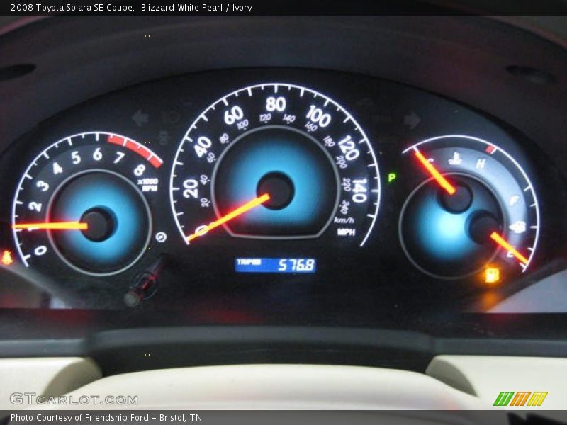 Blizzard White Pearl / Ivory 2008 Toyota Solara SE Coupe