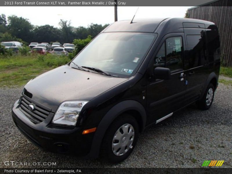 Panther Black Metallic / Dark Gray 2013 Ford Transit Connect XLT Van